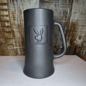 Playboy Matte Black Ceramic Beer Stein - Icon Logo Mug